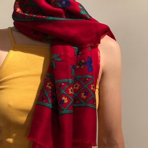 Vintage square scarf